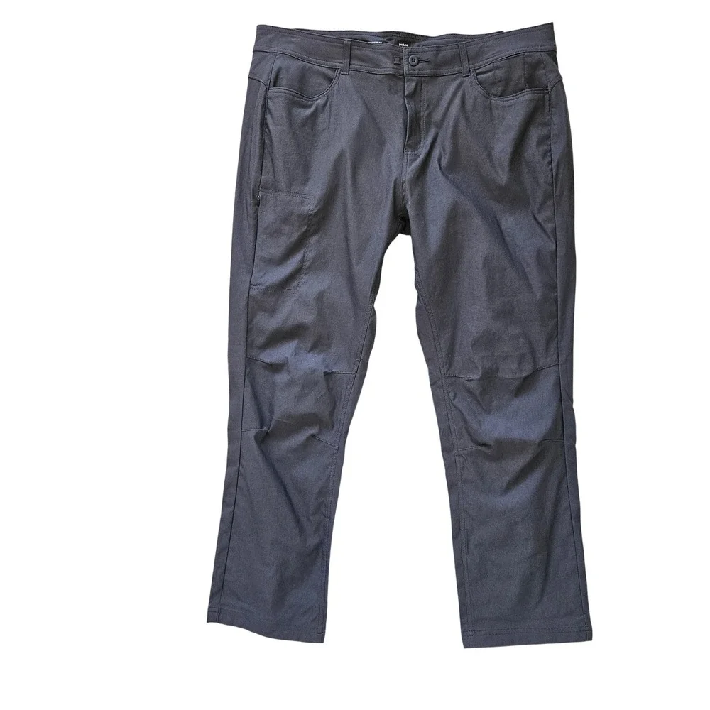 prAna Halle Straight Pant Plus‎ II Coal Gray 18W/RG 1971032 Hiking Outdoor New